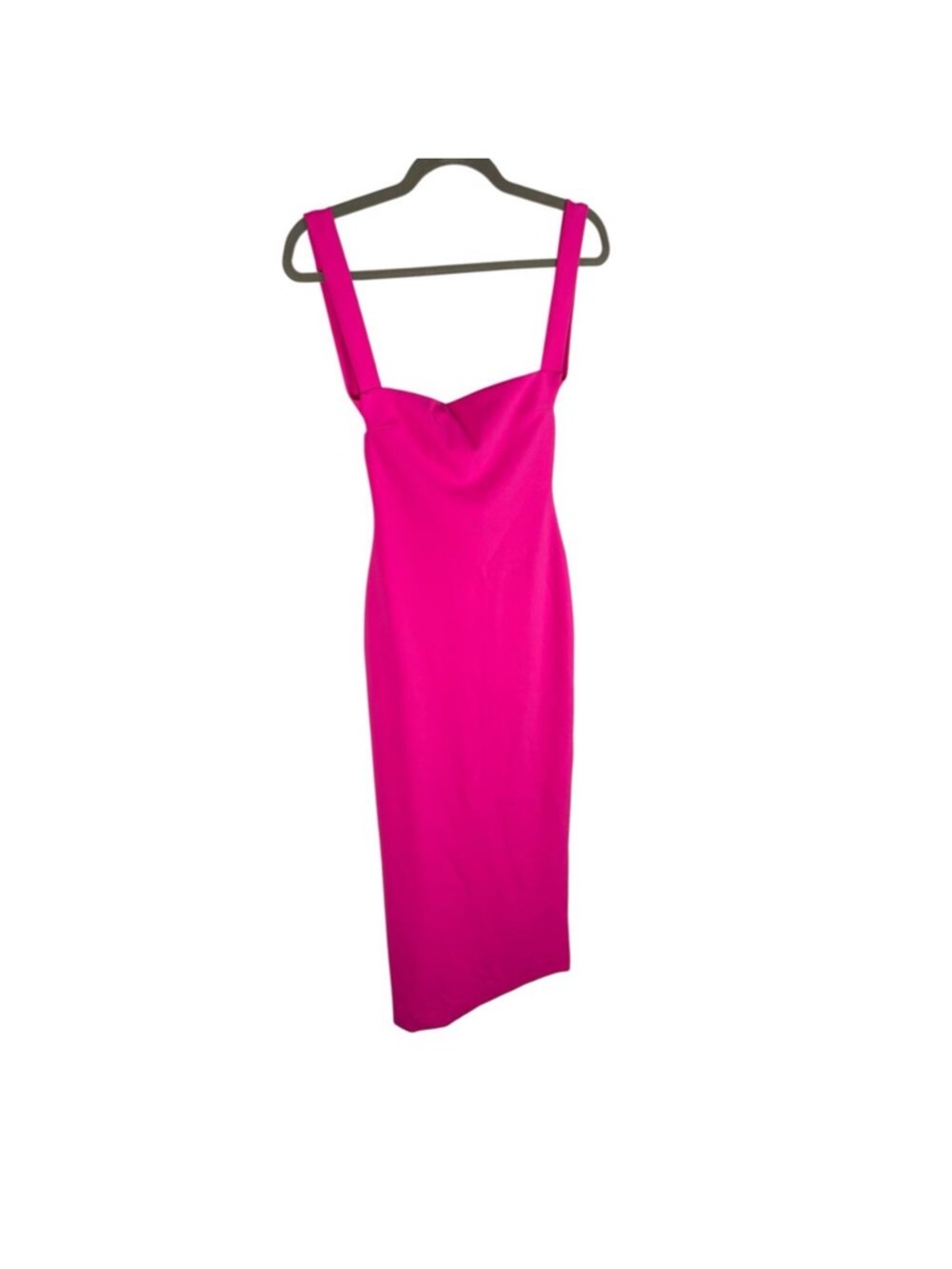 Solace London Hot Pink Square Neck Maxi Dress - Picture 3 of 7